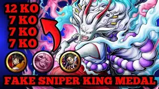 FAKE SNIPER KING MEDAL FOR YAMATO OKUCHI NO MAKAMI GAMEPLAY | ONE PIECE BOUNTY RUSH | OPBR