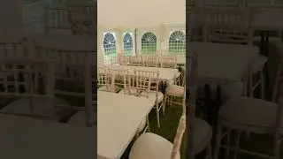 our traditional 9m by 18m marquee with linings