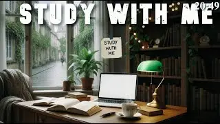 1-Hour Study with me with no sounds & pomodoro timer 60 & 10