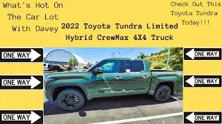 THE ELECTRIFYING 2022 Toyota Tundra Limited Hybrid 4X4 CrewMax Truck Army Green Complete Walk Around