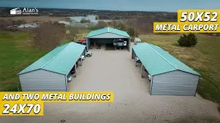 Metal Carport for Office Space, RV, and Parking