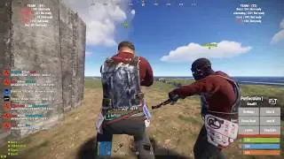 Fragging on two scripters and two new rocket league players (RUST CLIP)