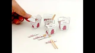 Chinese noodle box #miniaturedesign