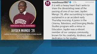 Morehouse College mourns loss of student after tragic accident