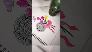 Easy mandala art for beginners 😉#mandala #meditativemandalaart #easymandalaart #shorts