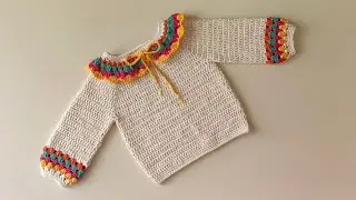 EASY CROCHET✅Görenler Hayran Kaldı💯 Yakadan Başlamalı Kolay Bir Kazak Örelim Hemde Bir Günde✅CROCHET