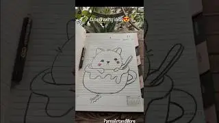 Cute drawing ideas | #cute #cat #drawingideas #drawing #shorts