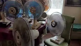22 FANS 1960-90'S SEARS,HOME,KENMORE,SOLARAY ETC