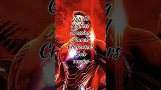 Top 10 Highest grossing marvel Characters solo movies|| #marvel #shorts #youtube #trending #avengers