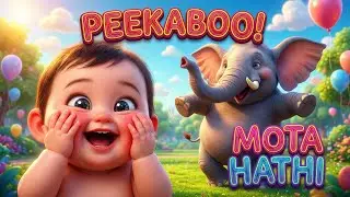 Peekaboo Peekaboo + Mota Hathi Gol Matol | Hindi Rhymes for Kids | 3D Cartoon