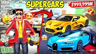 RICHIE COLLECTED RARE BILLIONAIRE SUPERCARS IN SASTI GTA V | DUDE THEFT WARS | HS GAMING
