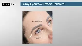 Grey brows correction tutorial | PMU laser removal explained 