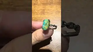Tri-Color Turquoise Ring &middot; Waterwave High-Porcelain Shine #spiritualjewelry