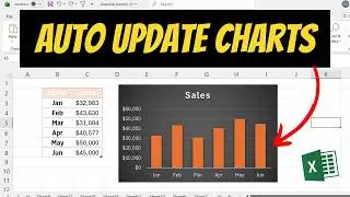 How To Make Charts Auto Update In Excel