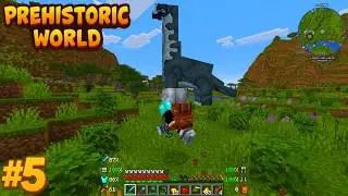 SPOTKAŁEM OGROMNEGO DINOZAURA! 💣 | Minecraft: Prehistoric World #5