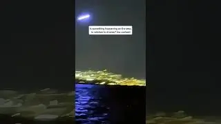 2025 UFO INVASION IN OCEAN (RARE VIDEO) #newjersey #alien #automobile #space #uap #drone