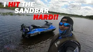 FAIL!! YAMAHA WAVERUNNER HITS SANDBAR HARD!! MUST WATCH!!