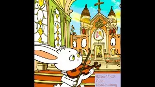 02 Bar11-20 Giga Note-hunting | J.S. Bach Partita for Solo Violin No.2 Mvmt 4 Giga | Aria Z Li