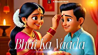 Bhai Ka Vaada ❤️ | Heart Touching Bhai Dooj Story |#cartoon #ai #animation #bhaidooj #kalpanikworld 