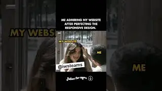 ADMIRING MY WEBSITE AFTER PERFECTING THE RESPONSIVE DESIGN.😊#memepage #webdevelopement