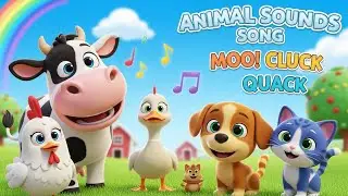 Animal Sounds Song 🐮🐔 | Fun Nursery Rhymes for Kids | Learn Animal Sounds
