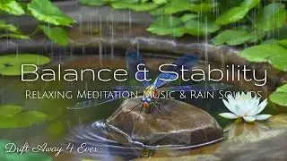 Relaxing Music, Rain Sounds and a Five Winged Dragonfly To Bring You Balance & Stability