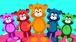 Five Little Teddy Bears, Numbers Song and Nursery Rhymes for Kids