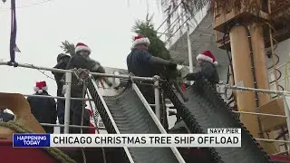 Annual Christmas Tree Ship arrives in Chicago
