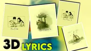 3D Lyrics Video Editing In Telugu | Smooth 3D Style Lyrics Video | Lyrics Video Editing