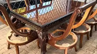 COMEDOR DE MADERA ELEGANTE DE LUJO MUEBLES FINOS DE MADERA FABRICA DE MUEBLES FINOS EN MEXICO