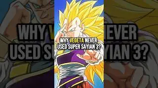 Why Vegeta never used Super Sayian 3?! #anime #dragonball #vegeta