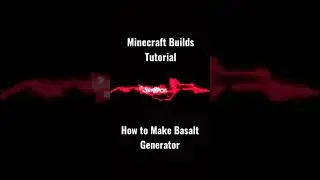 How to Make Basalt Generator in Minecraft || #Minecraft || Minecraft Build Tutorial