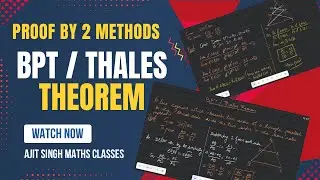 Proof of BPT/Thales Theorem by 2 methods