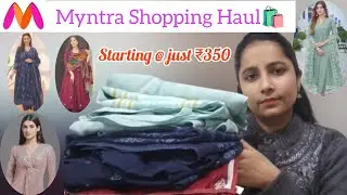 Myntra Shopping Haul🛍️📦 - Kurta set , Tops , Winter wear || Aakansha Patel 
