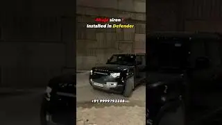 AHUJA SIREN INSTALLED IN DEFENDER 1st IN INDIA 🚨 #defender