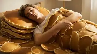 26 minutes Beds from pancake ASMR relaxation video google veo3 Ai satisfying relaxing sleep 
