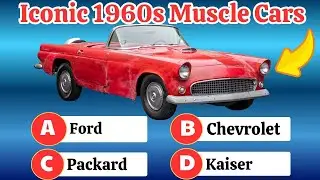 Can You Guess 12 Chrome Classic Cars from the 1950s Without Seeing Their Logos
