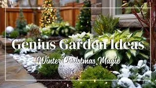 Genius Small Garden Lighting Ideas for Christmas | Warm Winter Effects on a Tiny Landscaped Yard
