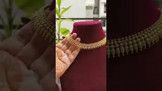 Kerala Traditional Antique finish Mullamottu necklace set. #jewellery #traditional #kerala