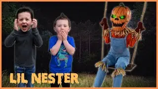 Lil Nester Spirit Halloween | Unbox Setup Halloween Animatronic 2021 | Swinging Pumpkin Boy