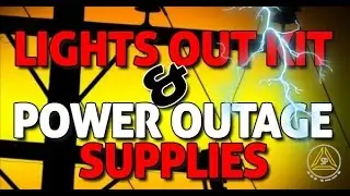 Preppers Lights Out Kit and Supplies for Power Outages