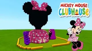 Minecraft Tutorial: How To Make a Minnie Mouse Clubhouse House 