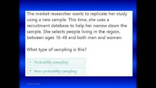 Introduction to Probability and Non Probability Sampling methods