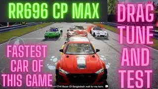 Rr696 cp max drag tune and test. This is the fastest car of this game. #drivezoneonline