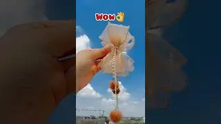DIY HAIR BOW CLUTCHER 🤩 Hair Accessories #youtubeshorts #diy #trending @thecraftygirlzeenat
