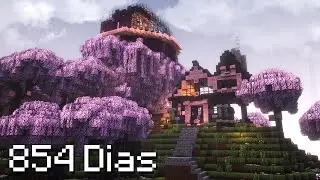como um mundo de 854 dias no minecraft se parece (mundo eterno)
