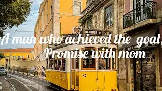 A man who achieved the goal by promise with mom 