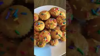 Pastelitos de Corn con Sprinkles #shorts #pastelitos #jiffy #corn #postressaludables  #snackfamily