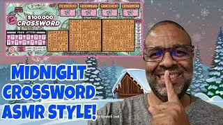 ASMR STYLE CROSSWORD SCRATCH OFF TICKET | Full Play #scratchers #crossword #asmr 