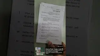 Question Paper B.Ed. (General) &ndash; 1st Semester (Dec 2025)PERSPECTIVES IN Education PUP